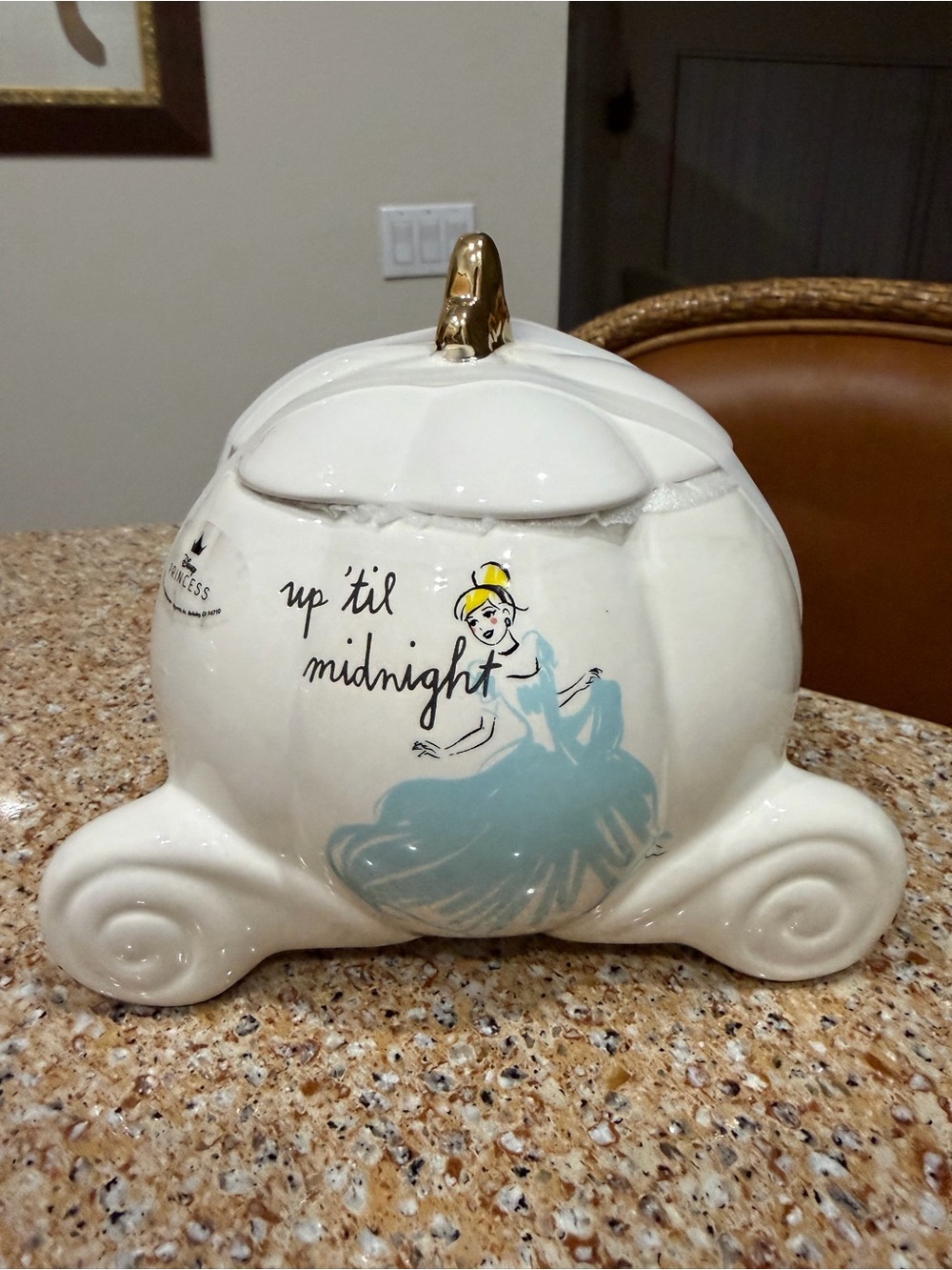 Rae Dunn Disney Rae Dunn Disney Princess Cinderella carriage pumpkin cookie jar